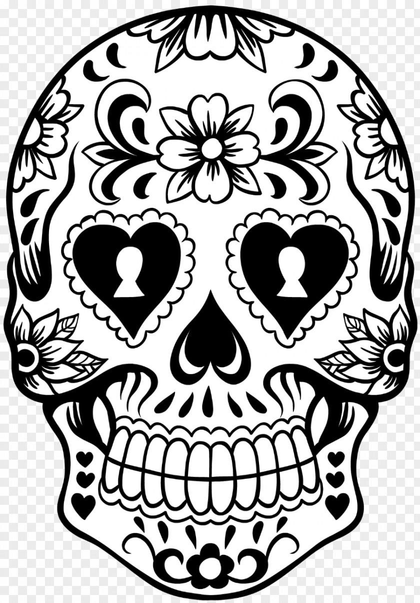Skull Calavera Coloring Book Day Of The Dead Calaca PNG