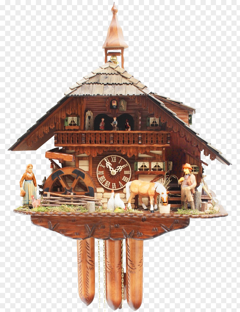 Clock Cuckoo German Museum Rombach & Haas E. K. Movement PNG