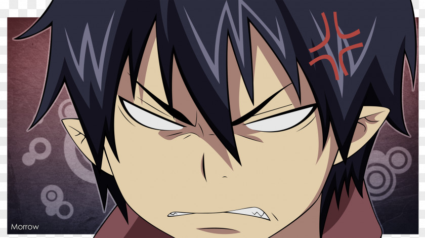 Ao No Exorcist Rin Okumura Blue Yukio Anger PNG