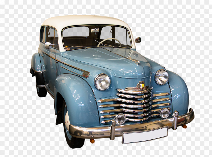 Blue Vintage Car Antique Jaguar Mark IV Vehicle PNG