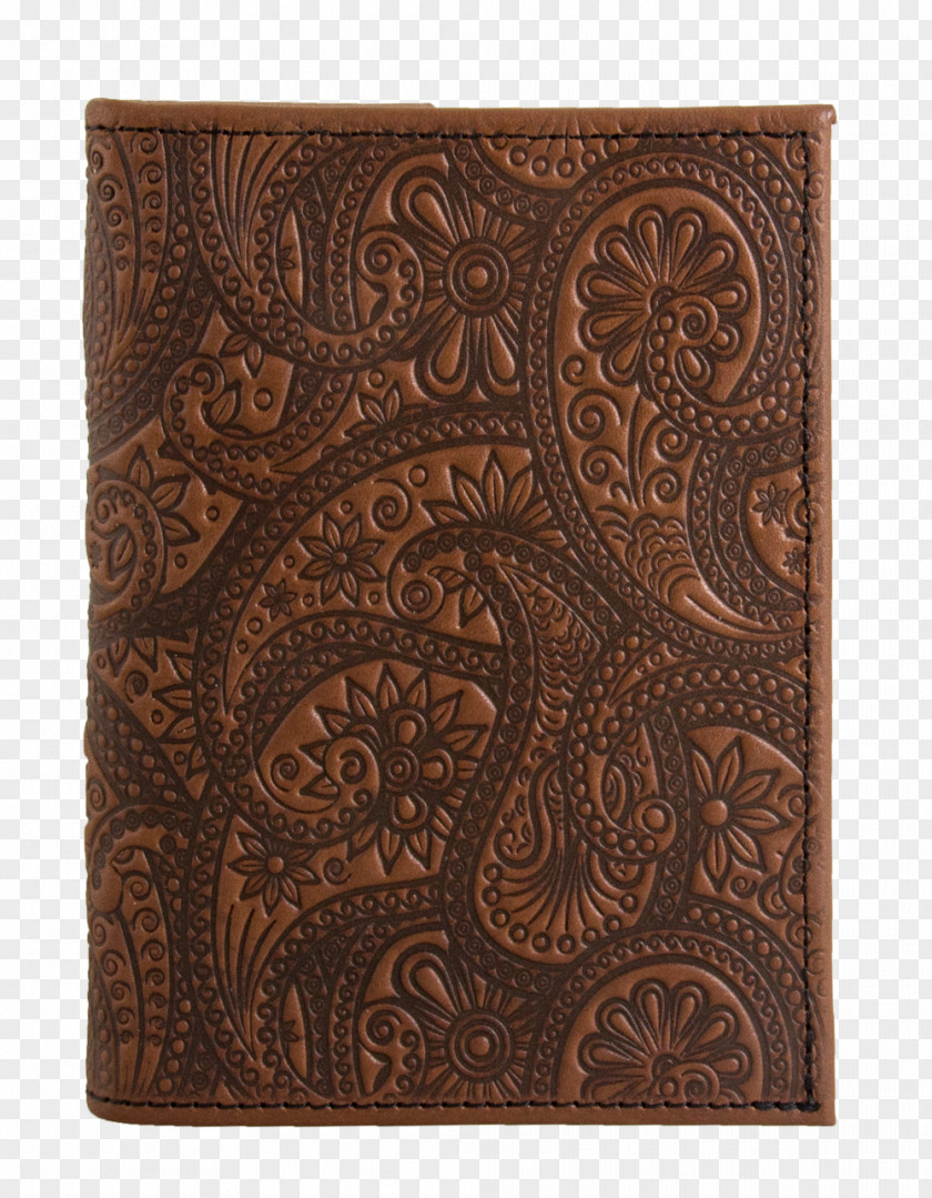 Paisley Motif Police Notebook Leather Book Cover Wallet PNG