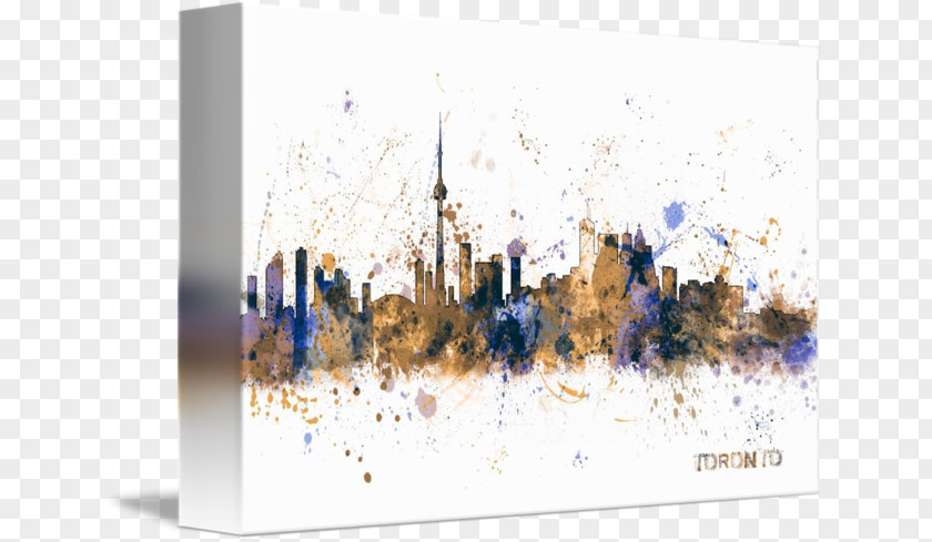Toronto Skyline Canvas Print Art PNG