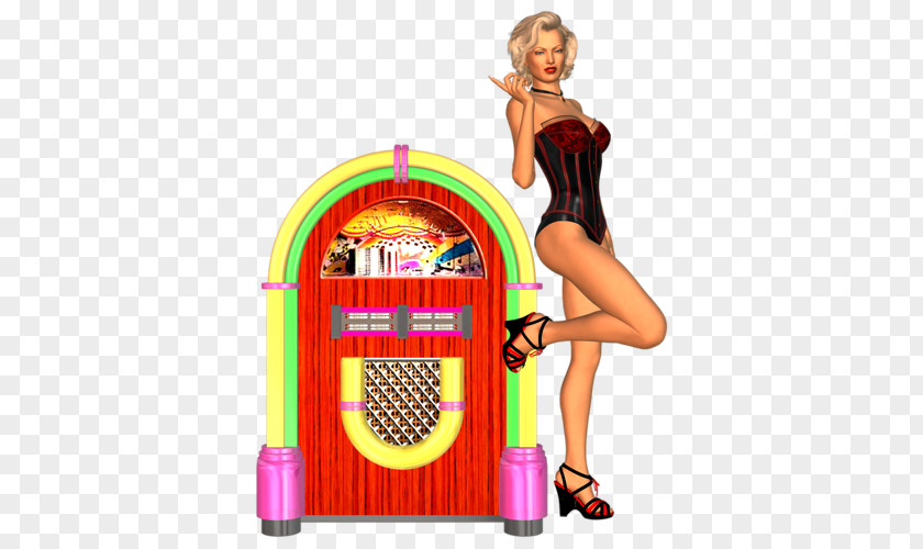 Toy Jukebox Recreation Yellow PNG