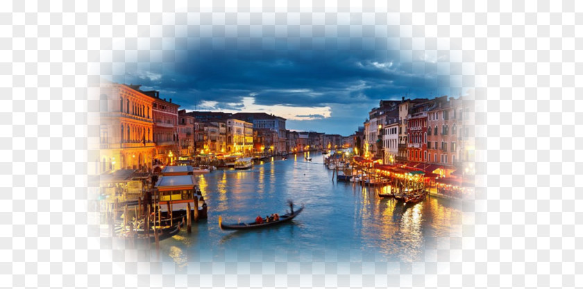 Venise Grand Canal Santa Maria Della Salute Gondola Wallpaper PNG