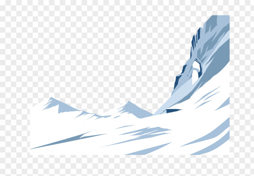 An Endless Iceberg Antarctic Icon PNG