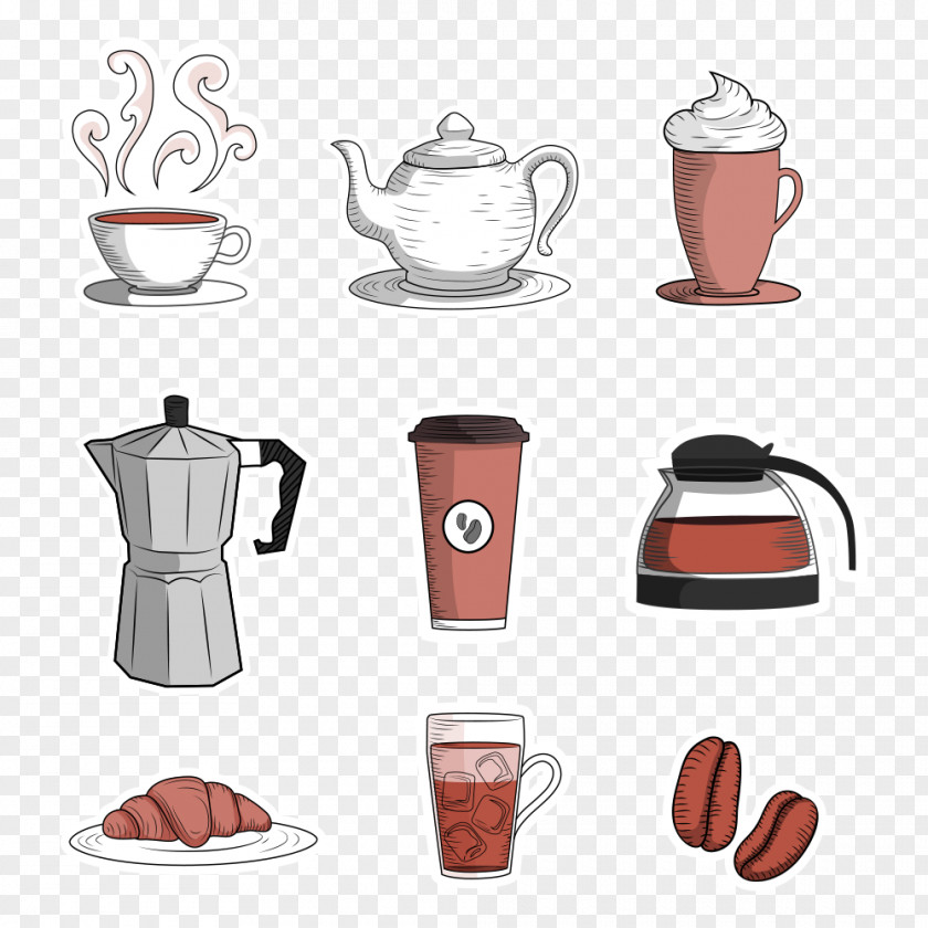 Drink Coffee Cup Cafe PNG