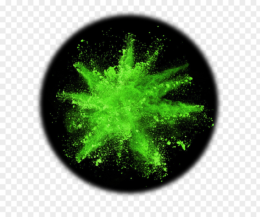 Explosion Green Dust Business Color PNG