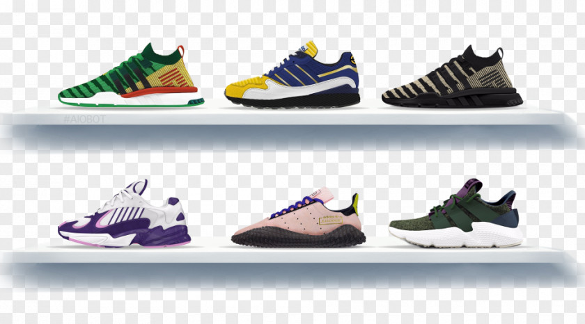 Goku Cell Frieza Adidas Sneakers PNG
