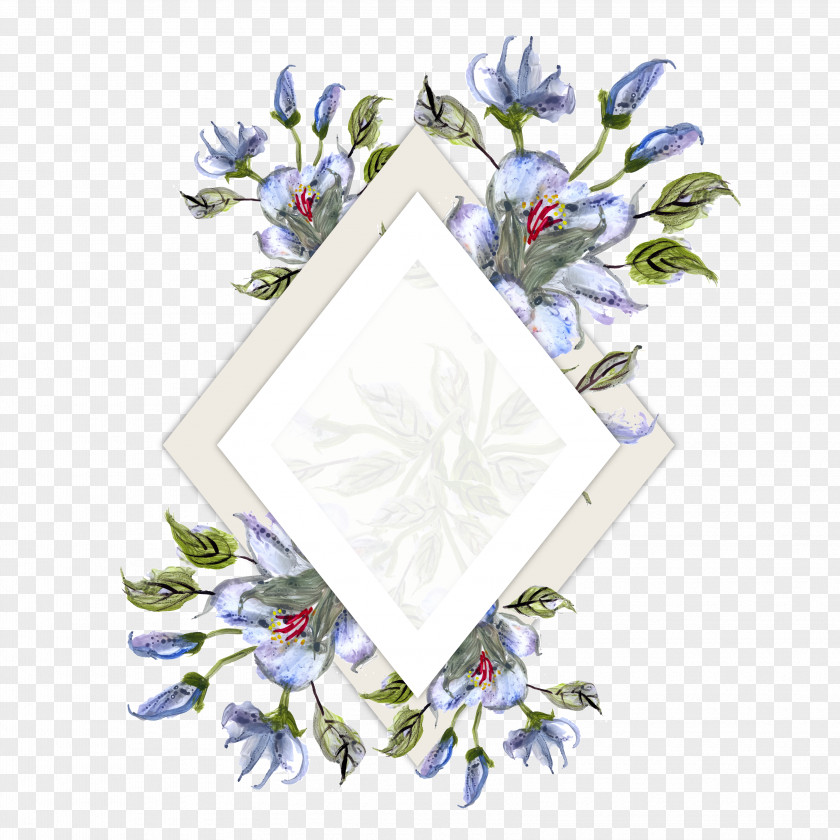 Picture Frame Wildflower Flower Background PNG