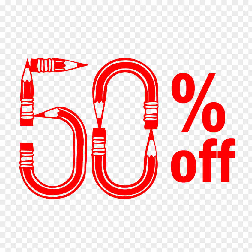 Back To School 50% Off Discount Tag. PNG