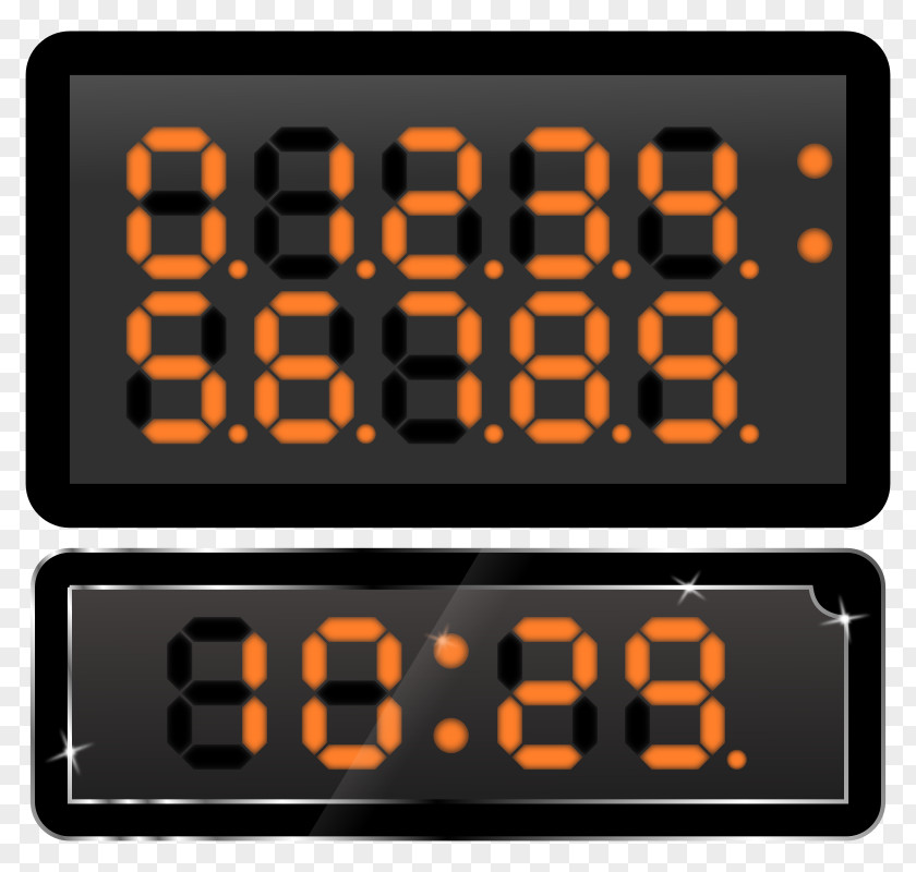 Clock Timer Display Device Digital Data PNG