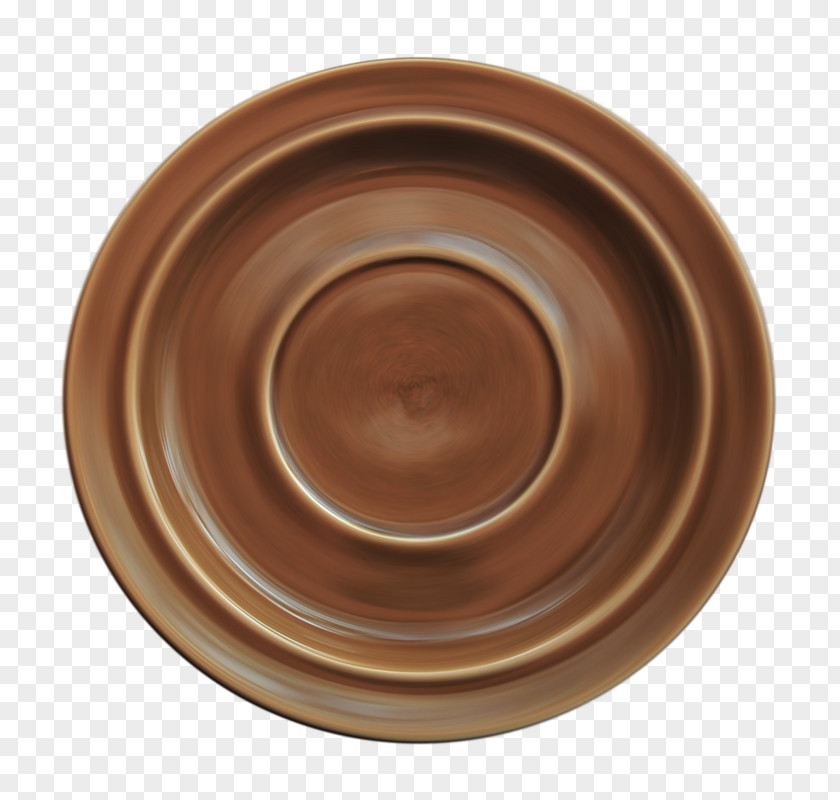 Creative Brown Plate Meal Icon PNG