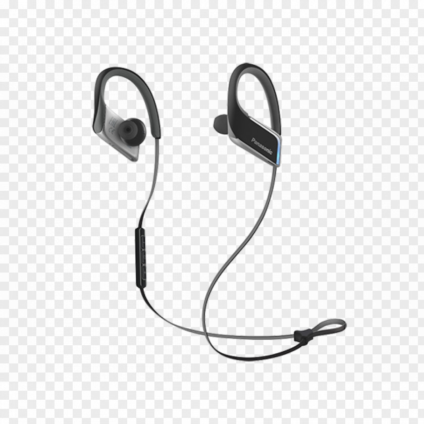 Headphones Panasonic Wings Wireless Bluetooth Sport Clips With Mic RP-BTS30 WINGS RP-BTS50 PNG