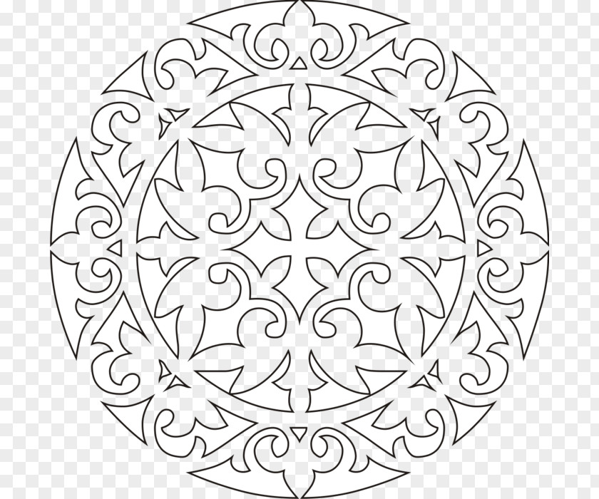 Ornament Stencil Tatars Art Mandala PNG