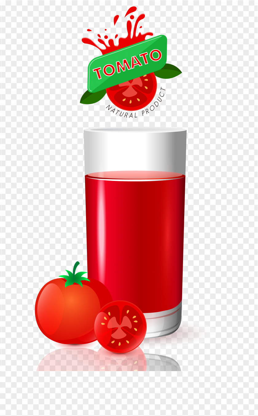 Tomato Juice Fruit Drink Logo PNG