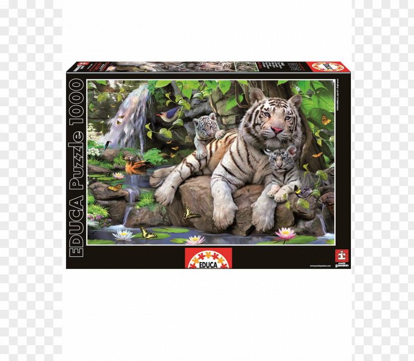 White Tiger Jigsaw Puzzles Felidae Bengal Cat PNG