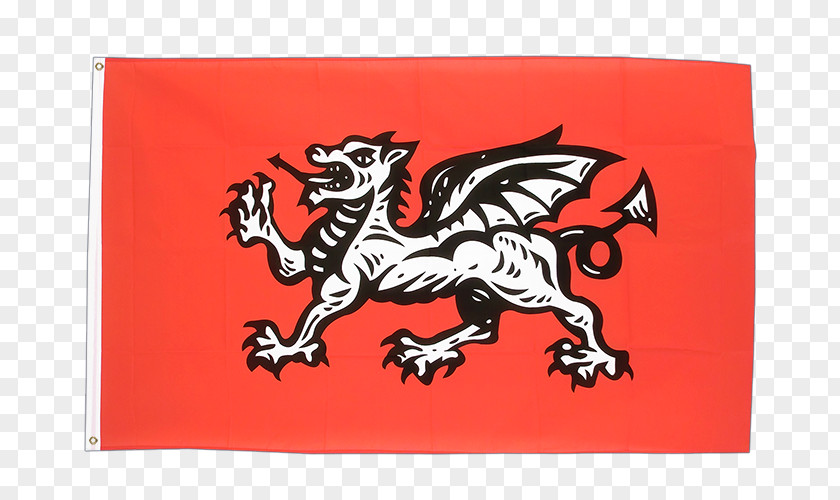 England Flag Of Beowulf White Dragon PNG