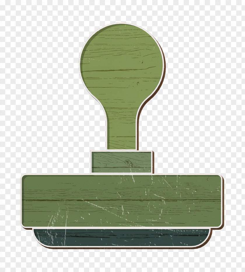 Green Stamp Icon Business PNG