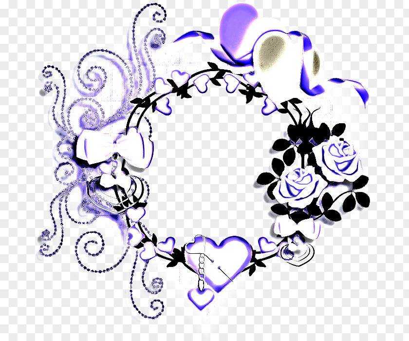 Heart Ornament Purple Clip Art Circle Line PNG