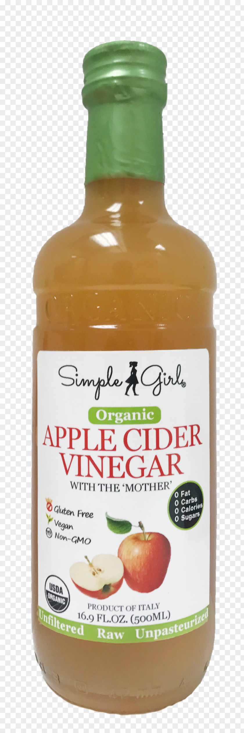 Hot Apple Cider Holiday Simple Girl Organic Vinegar Natural Foods Product PNG