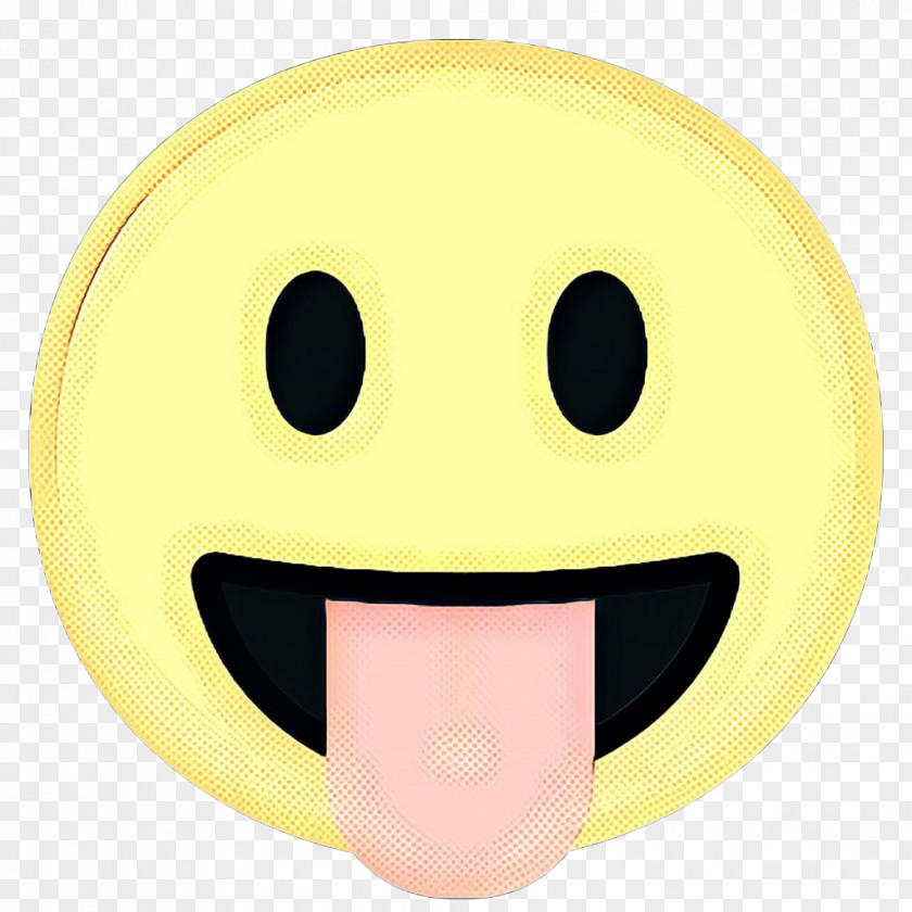 Laugh Tongue Smiley Face Background PNG
