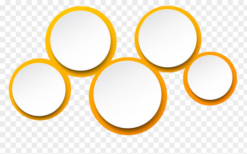 Orange Ring Circle Geometry PNG