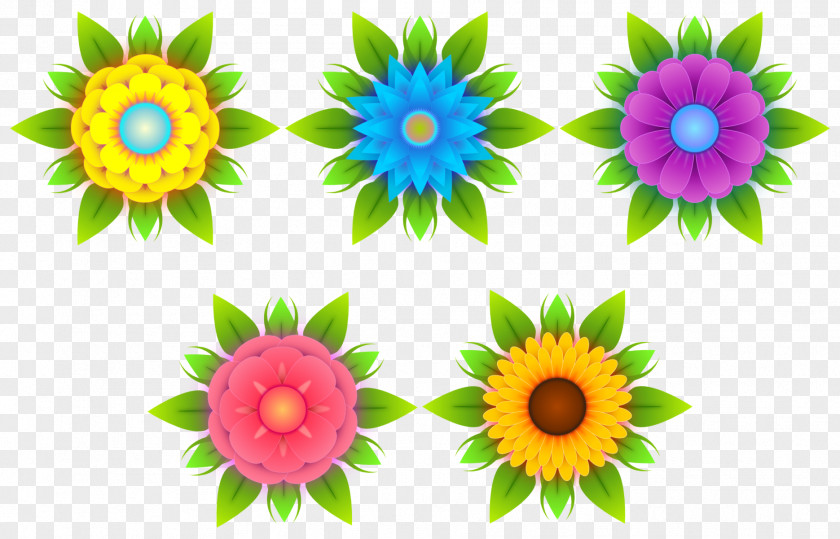 Stylized Flower Cliparts High-definition Television Clip Art PNG