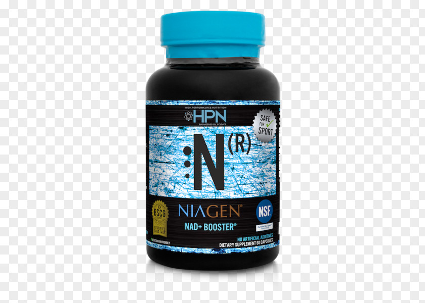 60 Capsules Nicotinamide Adenine Dinucleotide HPN Nutraceuticals Niagen Free 2 Day Shipping Patented NAD BoosterCapsule Container Dietary Supplement High Performance Nutrition N Riboside PNG