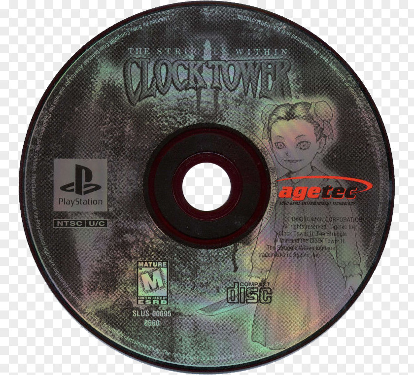 Clock Tower II: The Struggle Within Compact Disc Disk Storage PNG