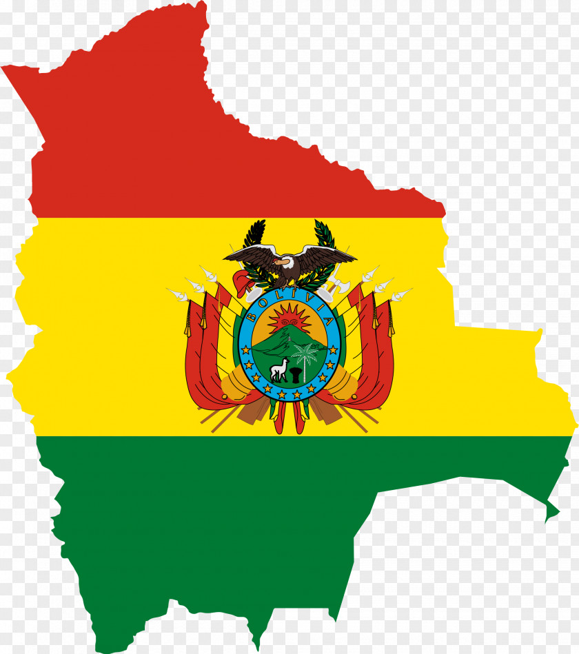 Country Flag Of Bolivia Map PNG