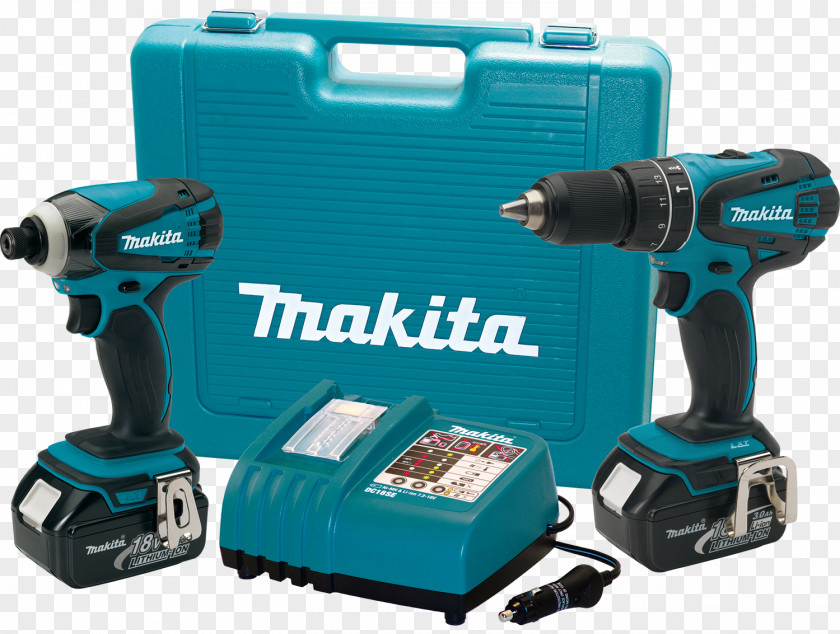 Makita Drill Driver Combo LXT218 Cordless LXDT04 Impact PNG