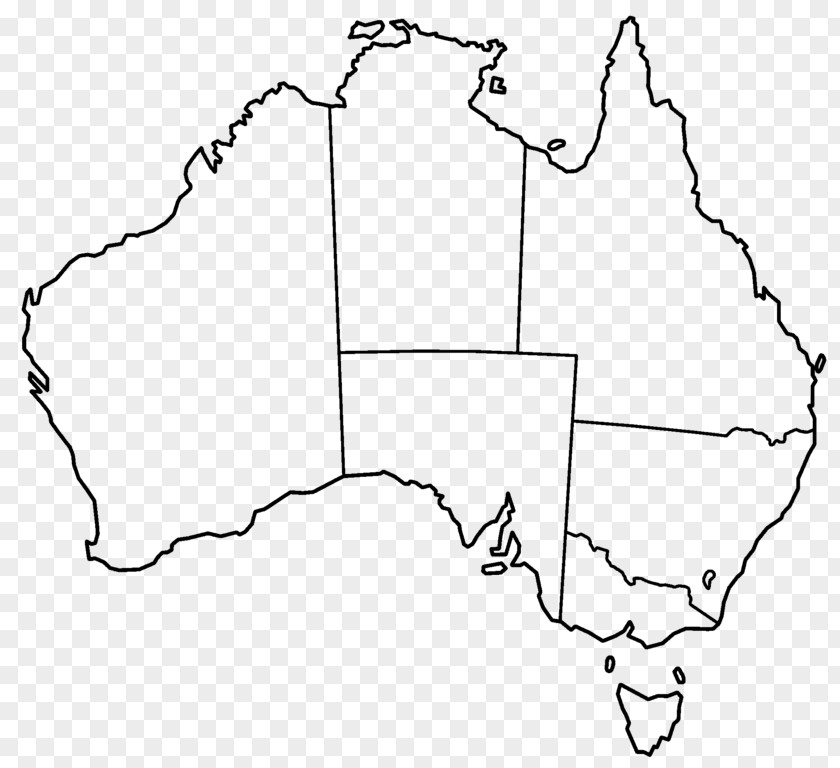 Map Blank Australia Mapa Polityczna World PNG