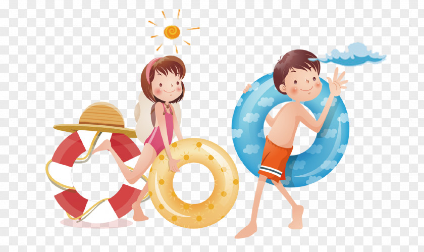Pool Theme Illustration Cartoon Image Download Clip Art PNG