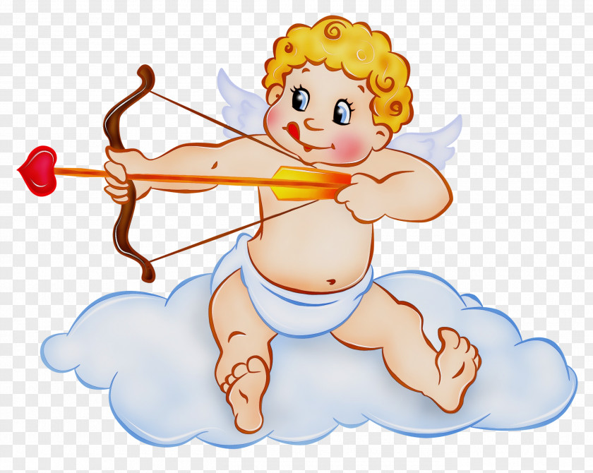 Sticker Angel Cartoon Cupid PNG