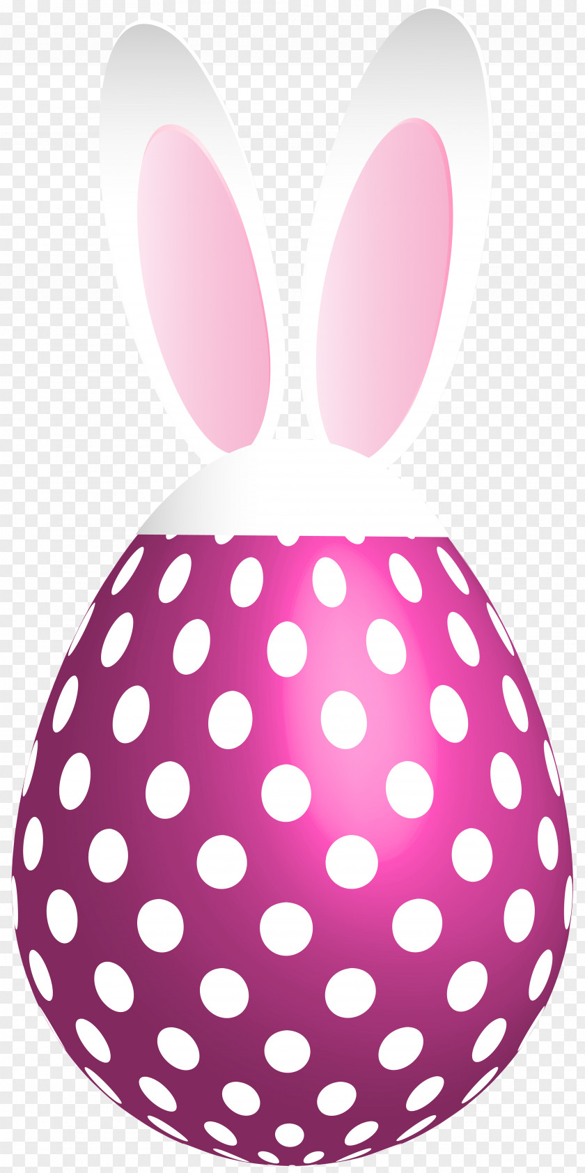 Easter Dotted Bunny Egg Pink Transparent Clip Art Christmas Ornament Decoration Tree PNG