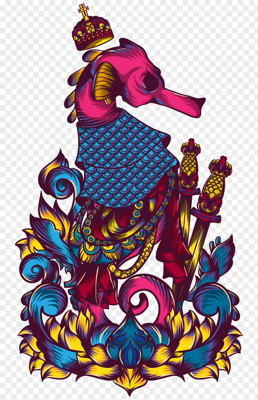 Seahorse Graphic Design Art PNG