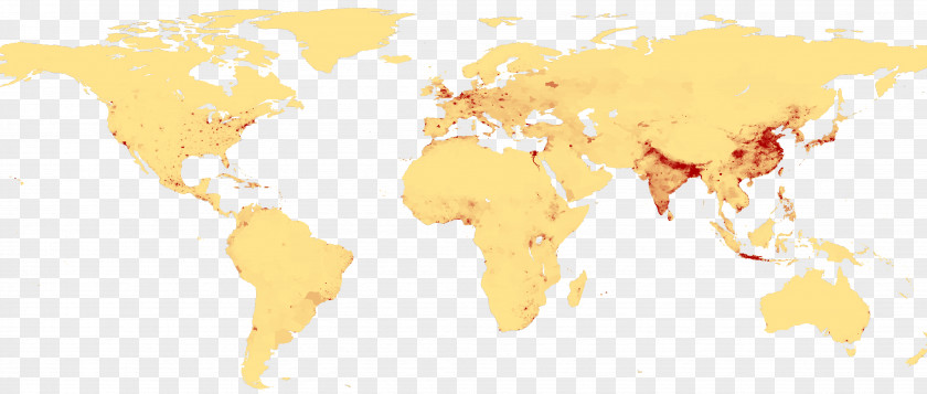 South East Asia Map World Earth Population Density PNG