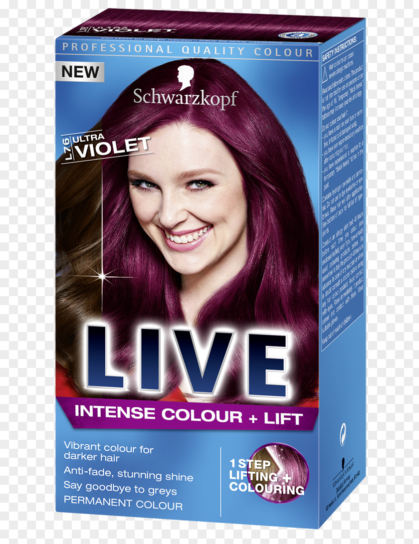 Ultra Violet Hair Coloring Schwarzkopf Care PNG