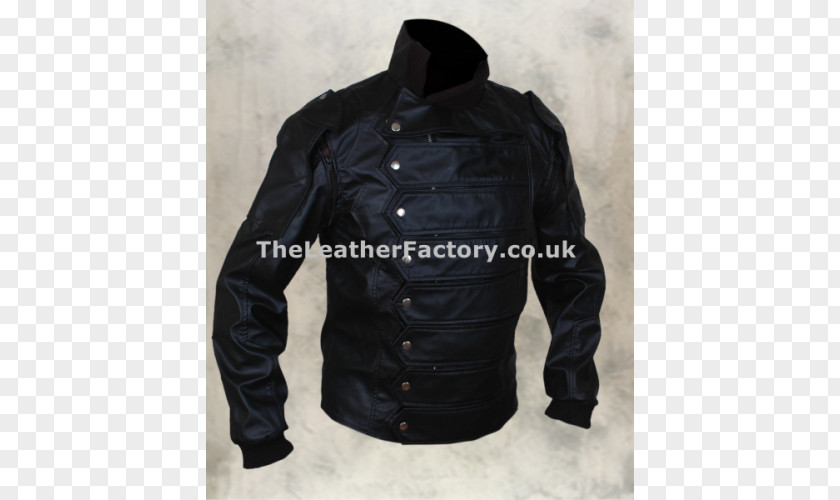 Bucky Barnes Leather Jacket Cattle PNG