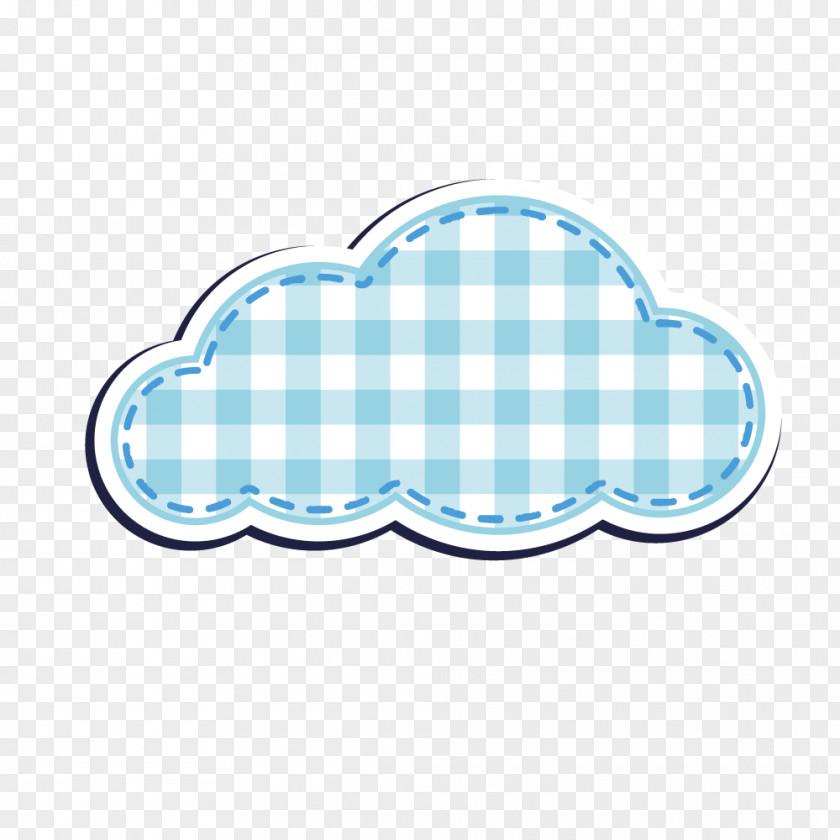 Cloud Blue And White Squares Sky PNG