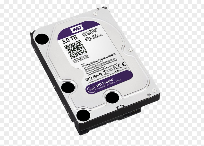 Alzacz Hard Drives WD Purple SATA HDD Digital Video Recorders Blue Desktop Western PNG