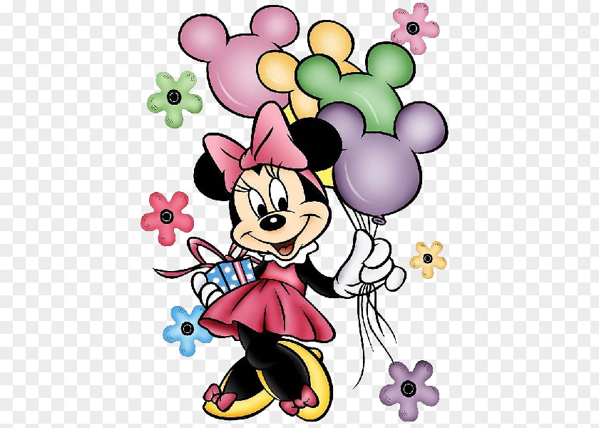 Mickey Mouse Minnie Birthday Clip Art PNG
