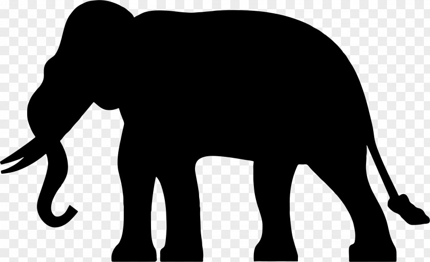 Silhouettes African Elephant Asian Clip Art PNG