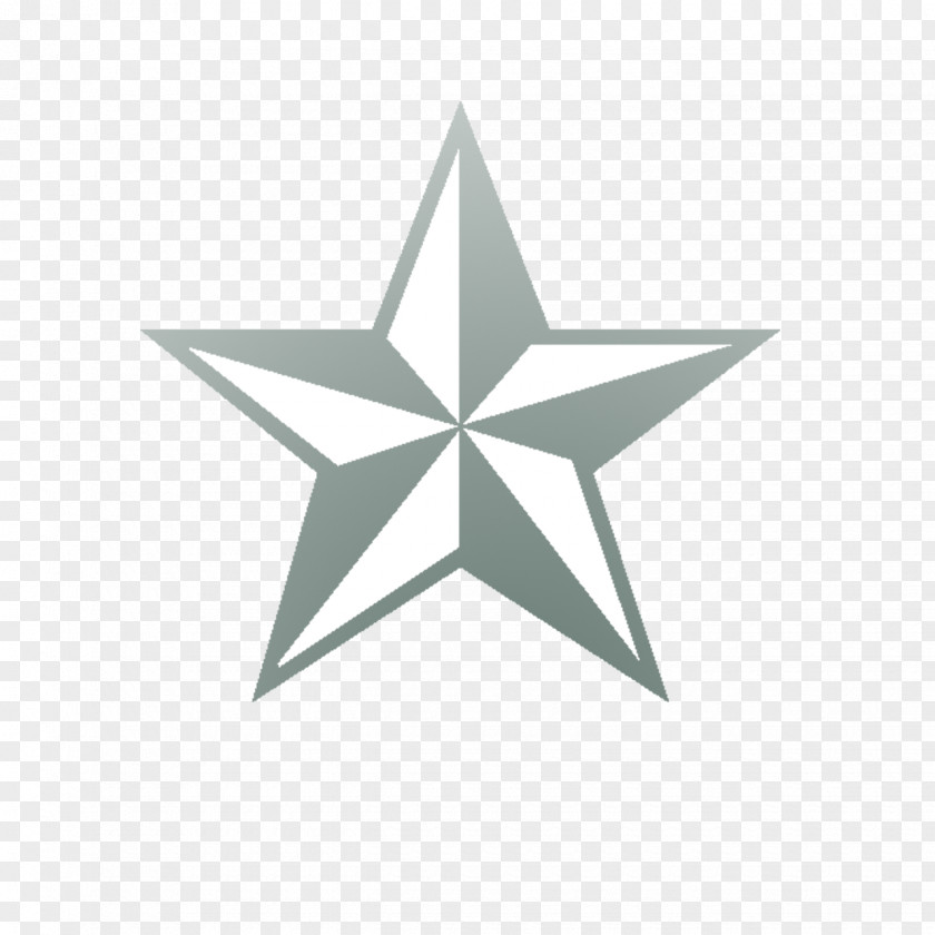 Silver Star Three-dimensional Space Clip Art PNG