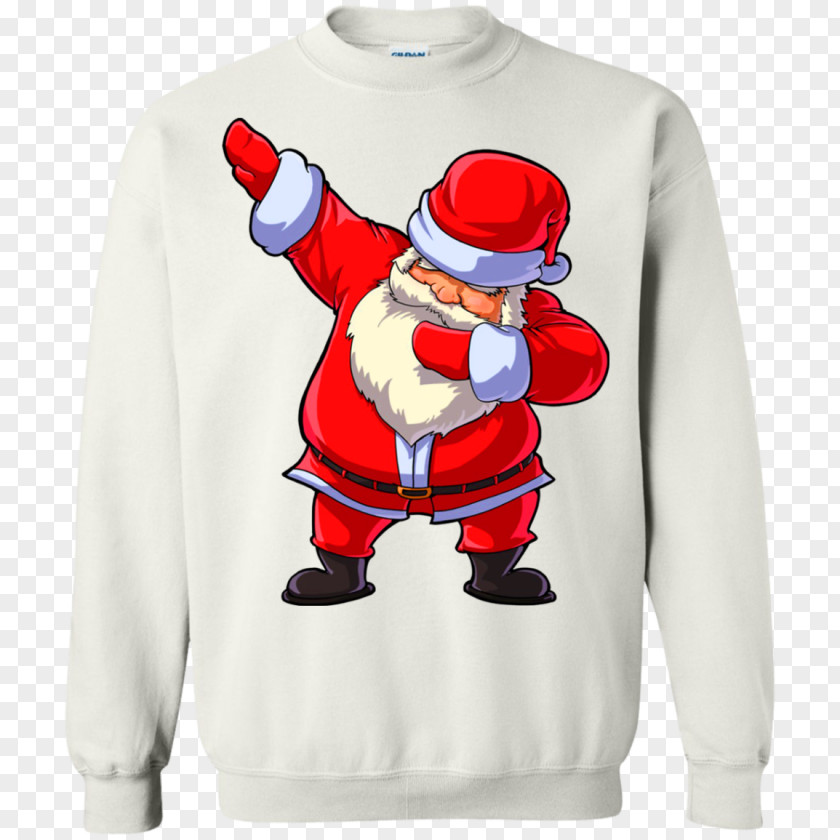 T-shirt Hoodie Santa Claus Dab Sweater PNG