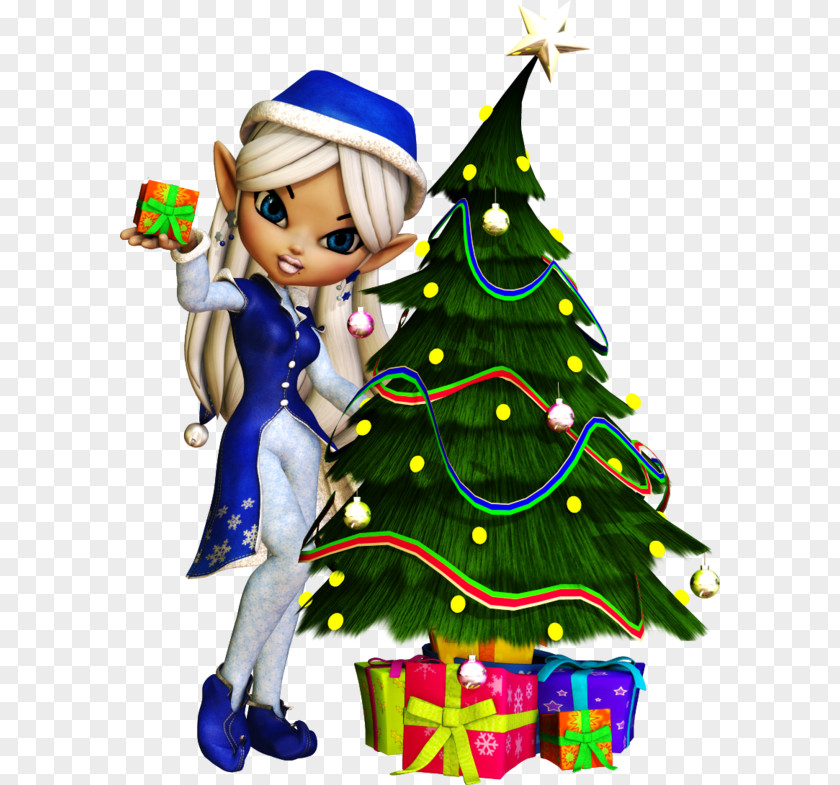 Elf Christmas Tree PNG