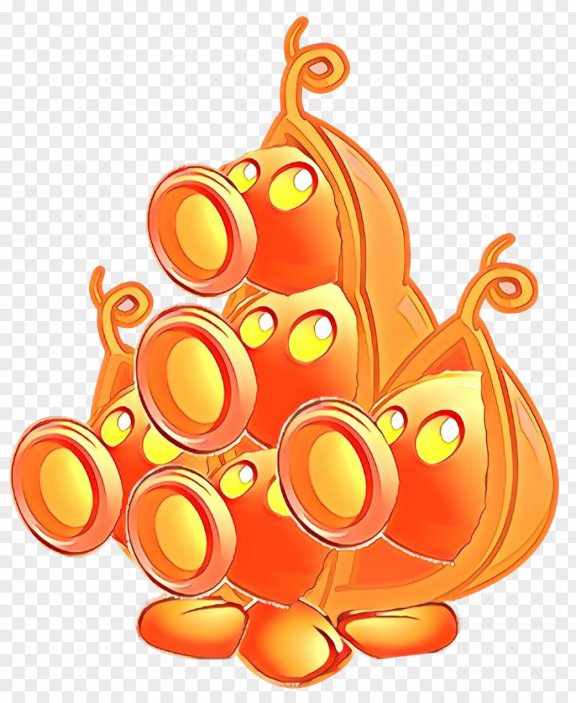 Ornament Orange Background PNG