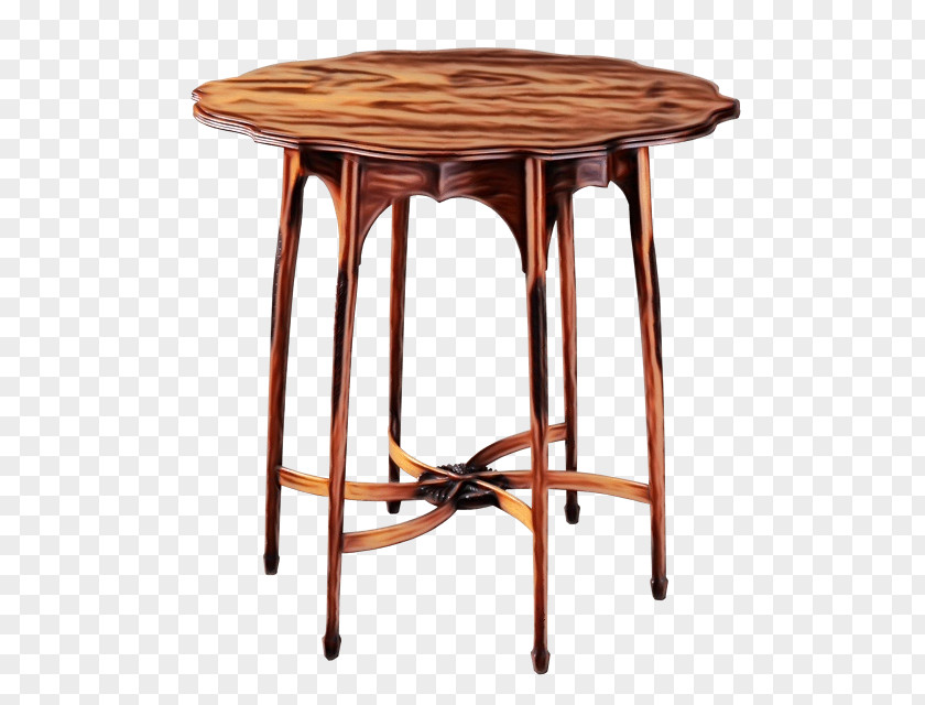 Stool Wood Stain Watercolor PNG