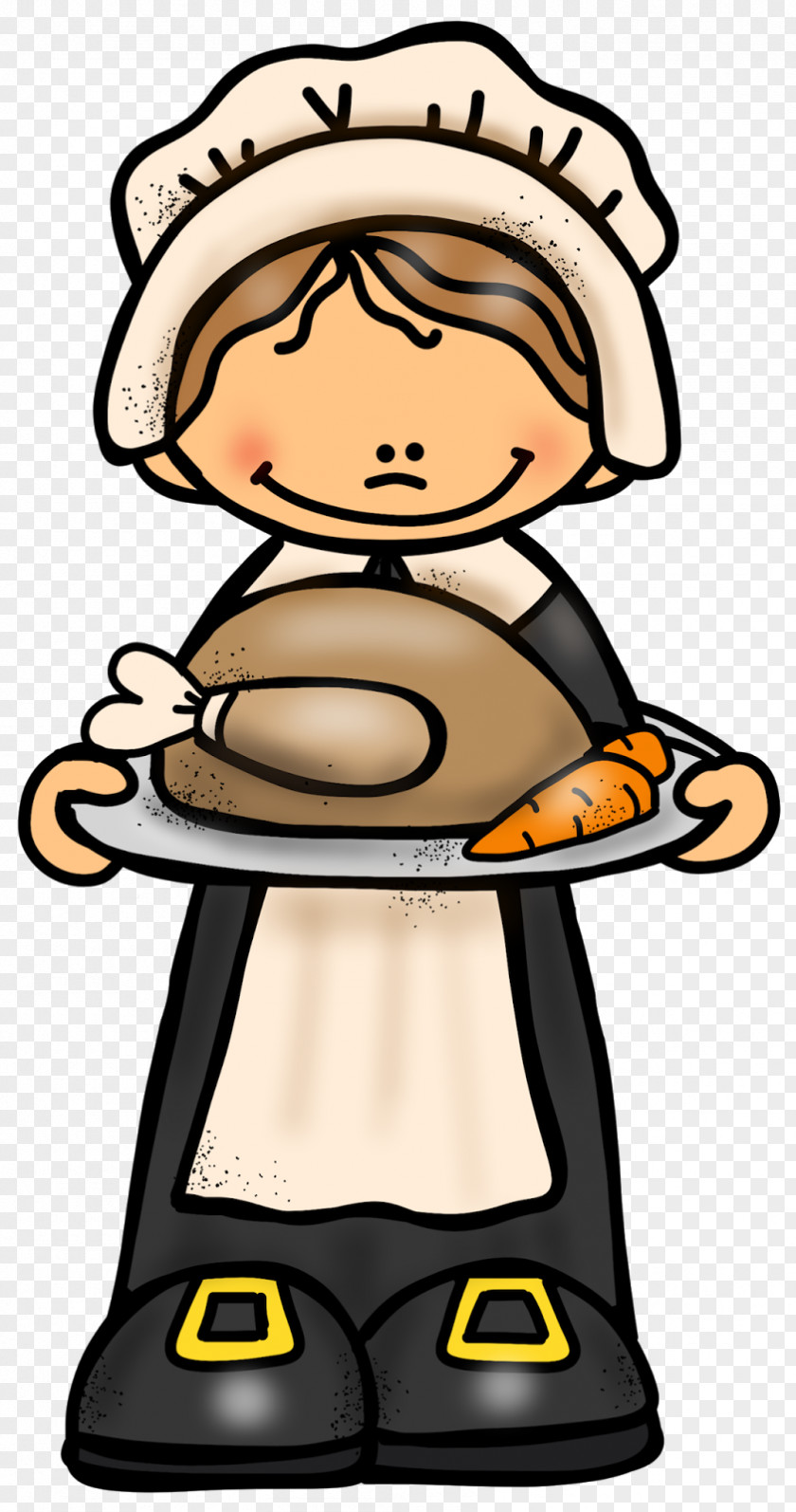 Thanksgiving Child Plymouth Rock Coloring Book Clip Art PNG