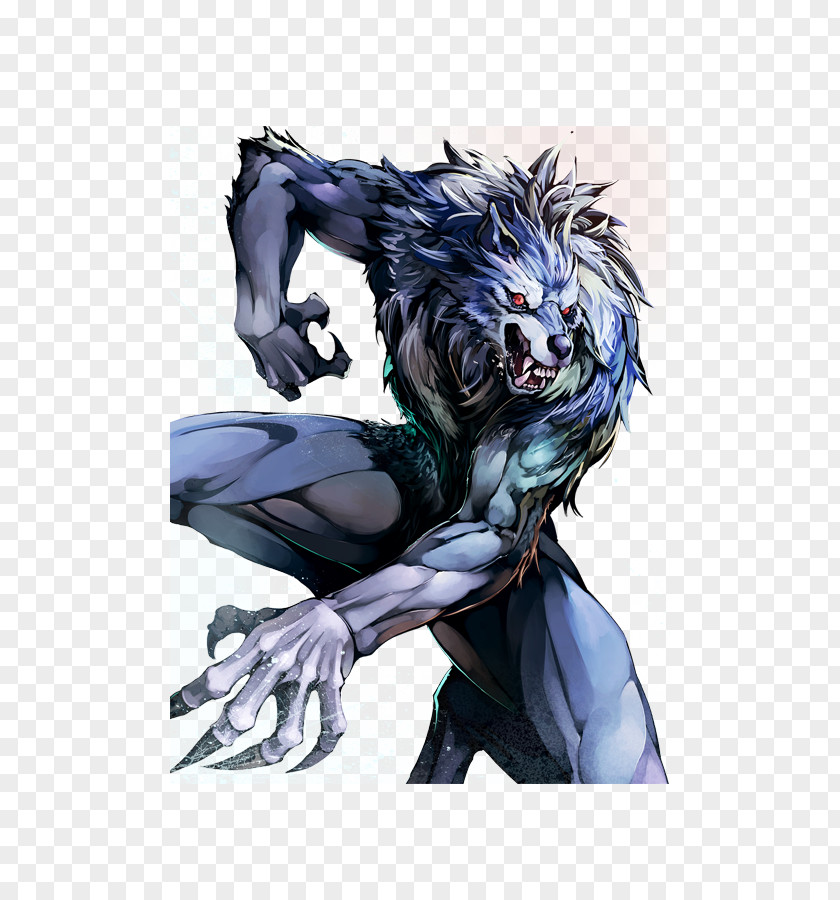 Werewolf Render Gray Wolf Drawing PNG